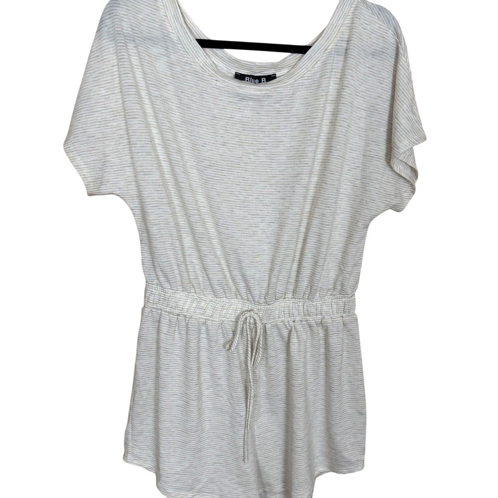 Casual White Striped Jumpsuit